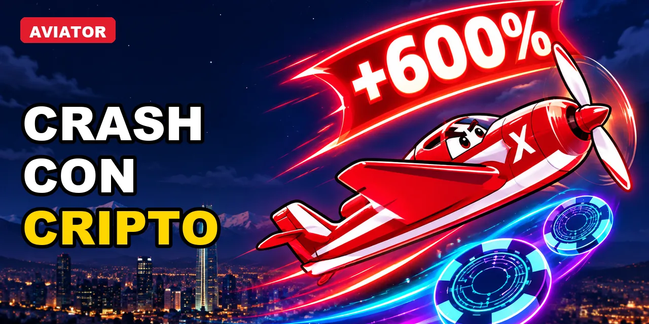 Jugar crash con cripto en Chile: bono +600%