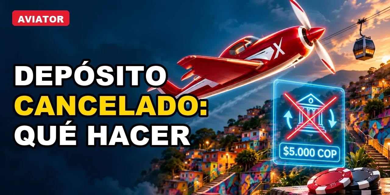 Depósito cancelado en Colombia: qué hacer a mitad de sesión