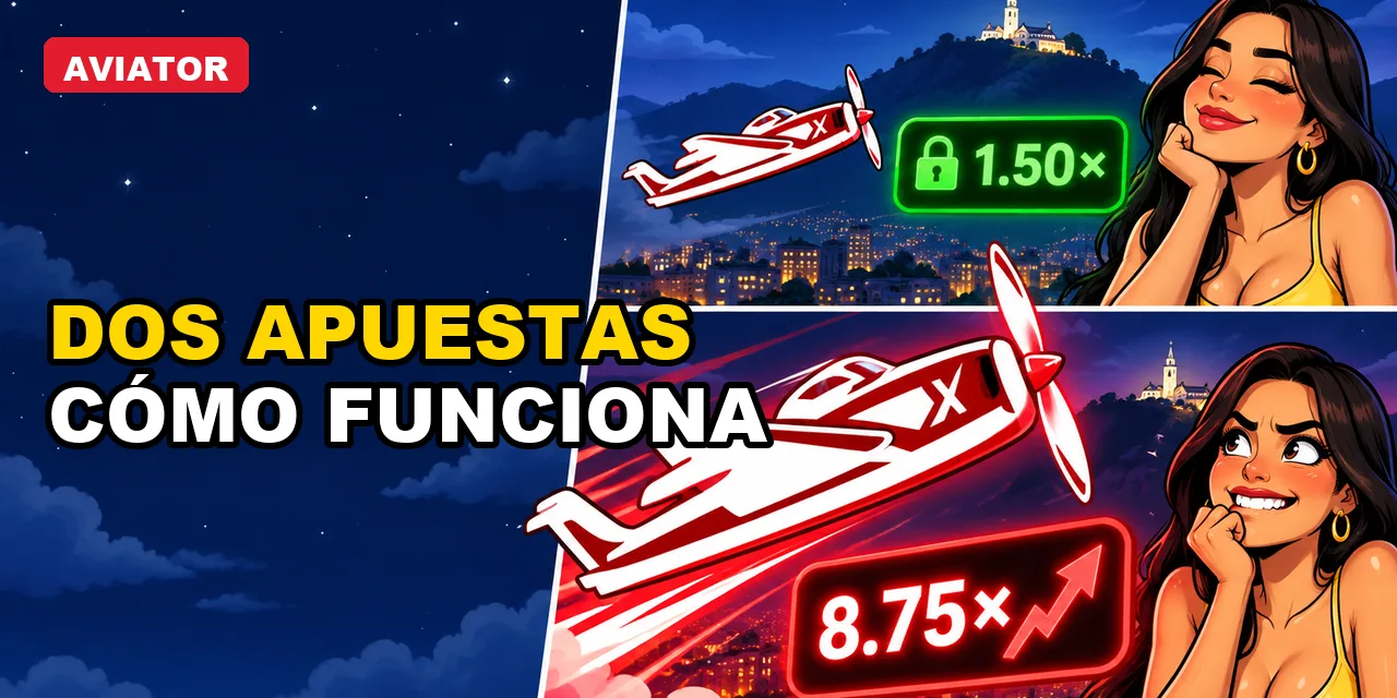 Aviator con dos apuestas: una sesión con presupuesto fijo en Colombia
