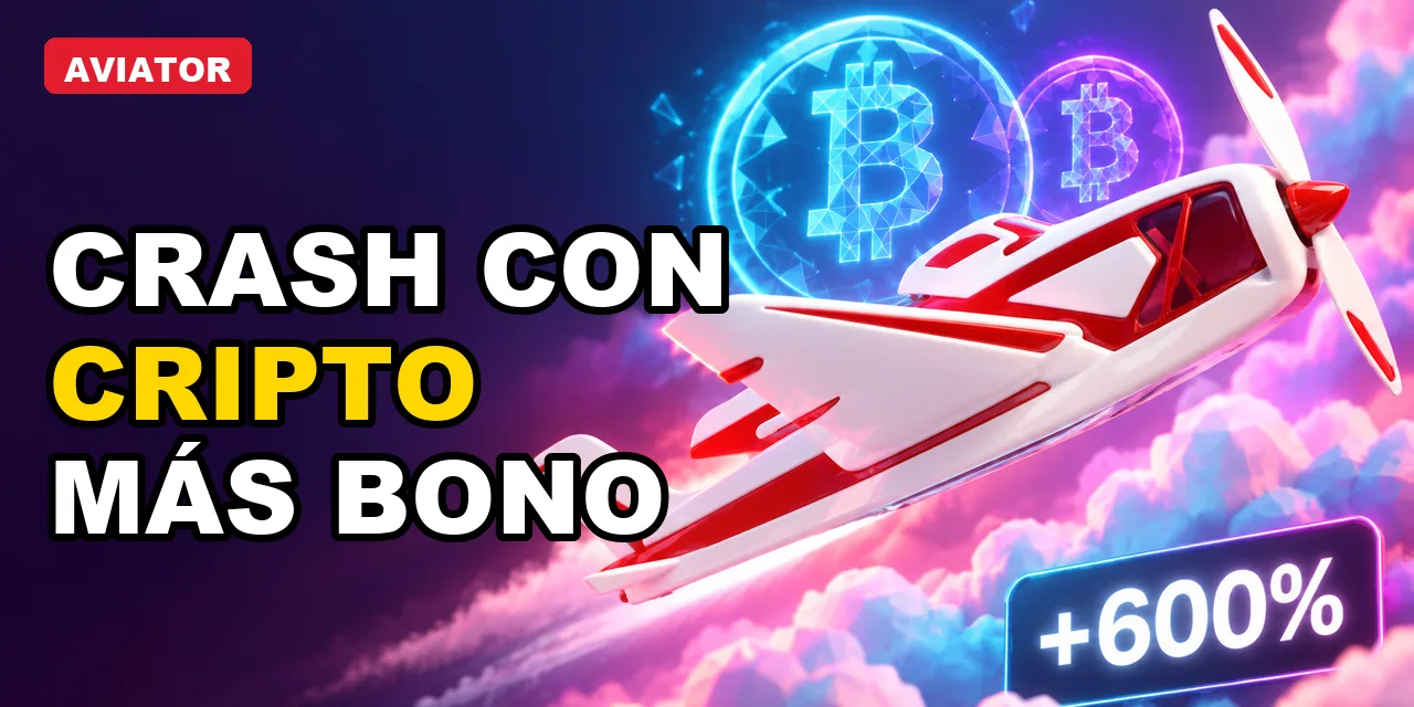 Cripto para jugar crash en Guatemala: bono +600%