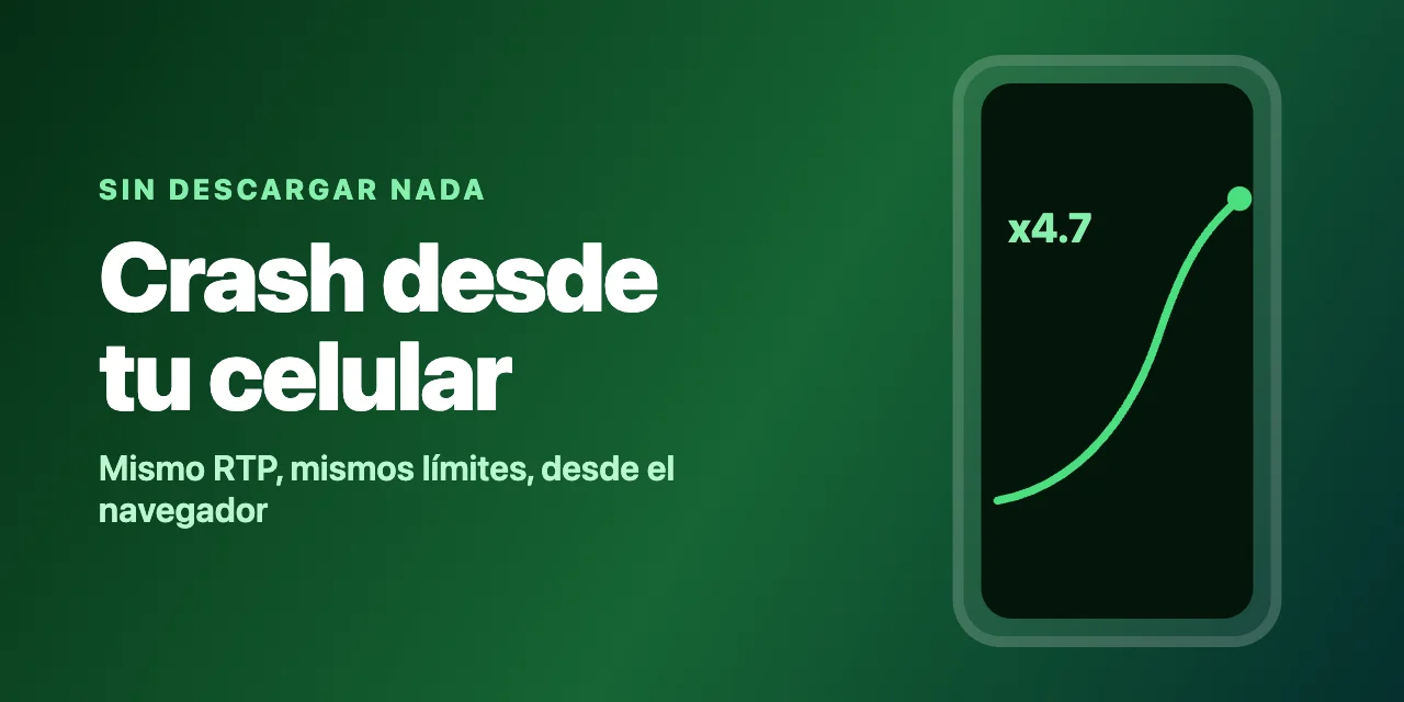 Jugar crash desde el celular, guía completa