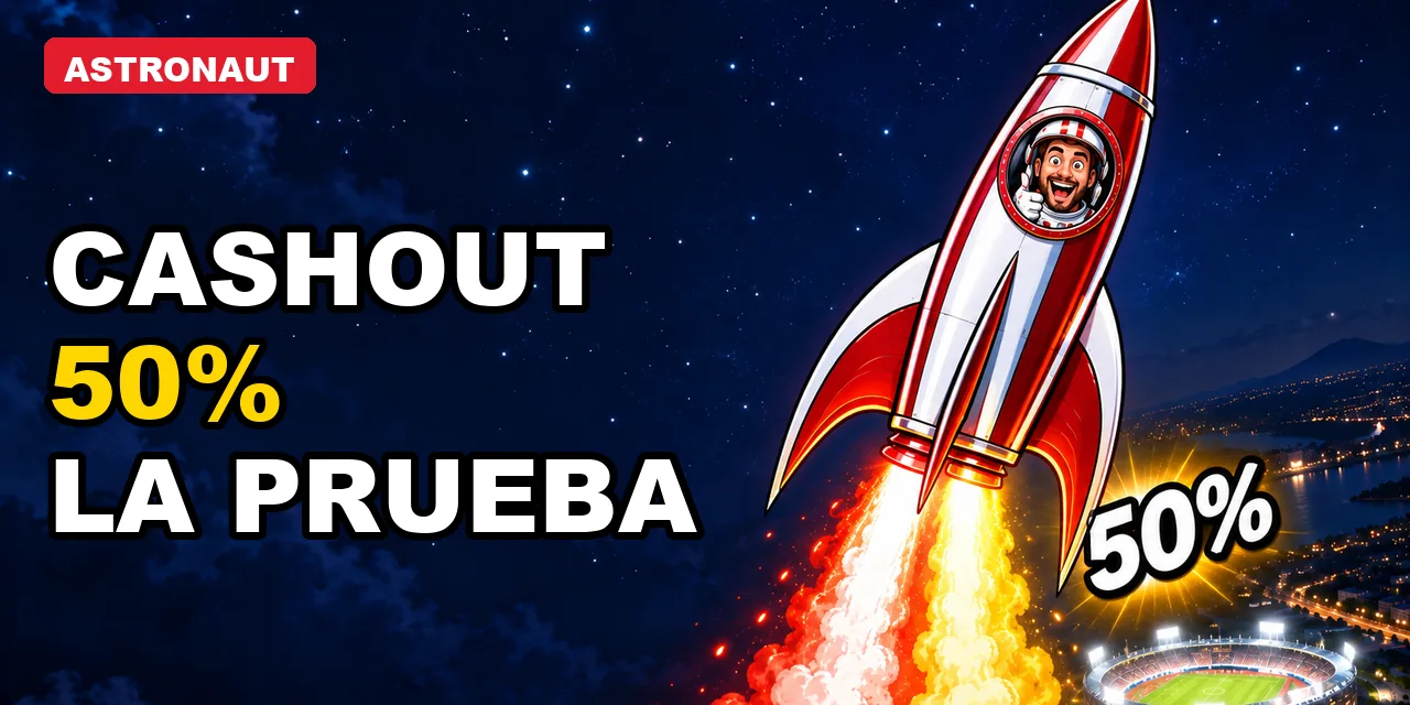 Cashout 50% de Spaceman: qué es y cómo lo probé