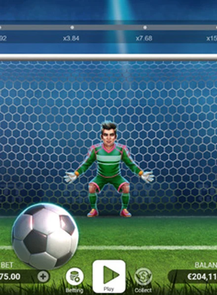 Portada de Penalty Shoot-Out, juego crash disponible en 1win