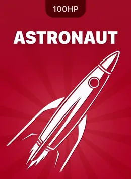 Portada de Astronaut, juego crash de 100HP Gaming disponible en 1win