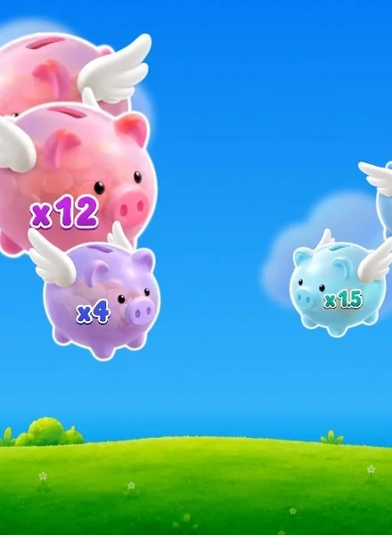 Portada de Cloud Piggies, juego crash disponible en 1win