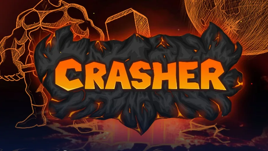 Banner de Crasher, juego crash de Galaxsys disponible en 1win