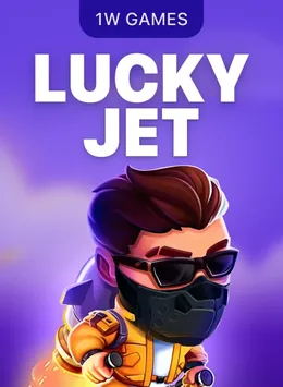 Portada de Lucky Jet, juego crash de 1win Games disponible en 1win