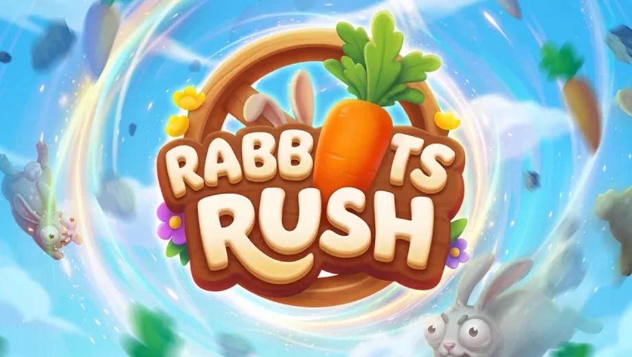 Banner de Rabbits Rush, juego instantáneo de Vortex disponible en 1win