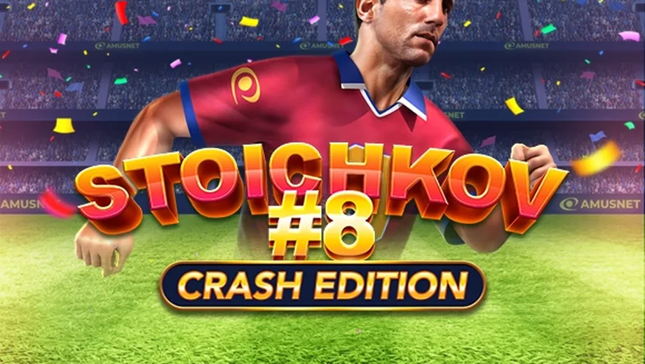 Banner de Stoichkov #8 Crash Edition, juego crash de Amusnet disponible en 1win