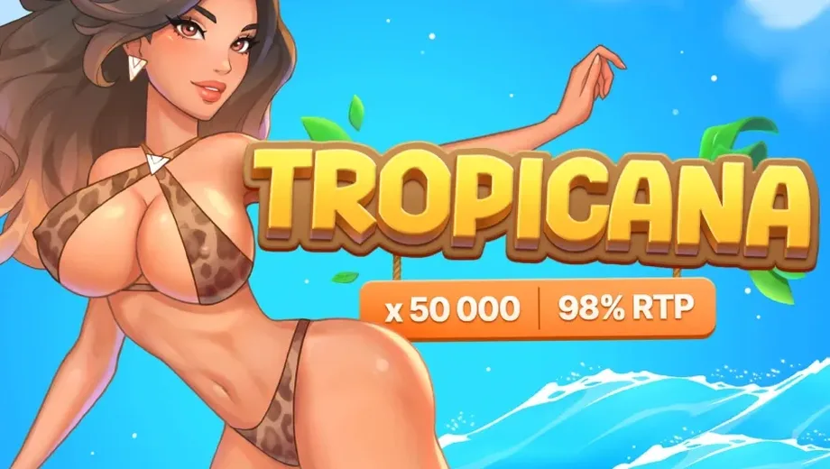 Banner de Tropicana, juego crash de 100HP Gaming disponible en 1win