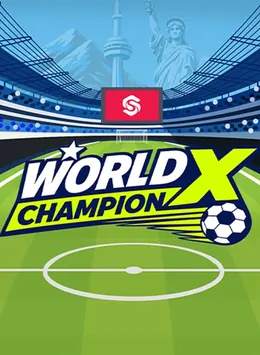 Portada de World Champion X, juego crash de SmartSoft disponible en 1win