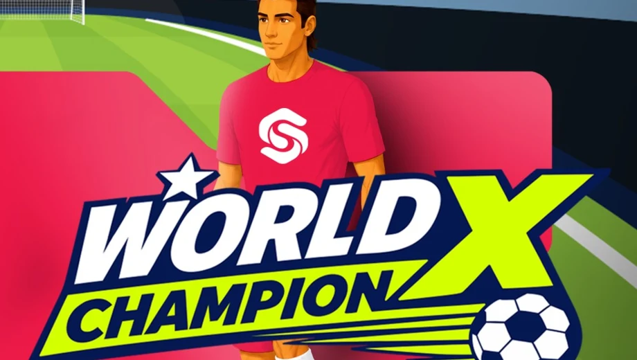 Banner de World Champion X, juego crash de SmartSoft disponible en 1win