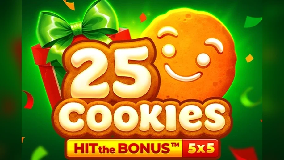 Banner de 25 Cookies: Hit the Bonus, tragamonedas de Playson disponible en 1win