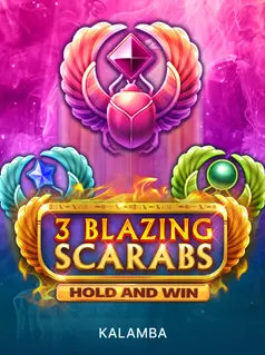 3 Blazing Scarabs Hold and Win, tragamonedas de Kalamba en 1win Chile