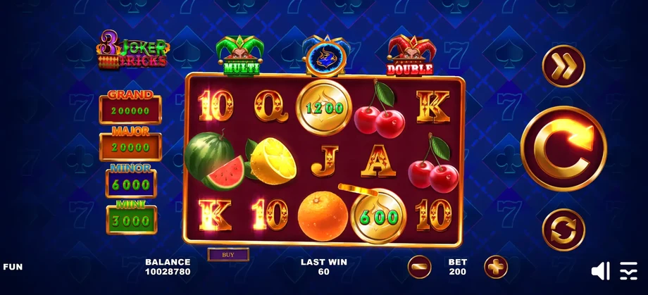 Captura del juego 3 Joker Tricks, tragamonedas de Zillion disponible en 1win