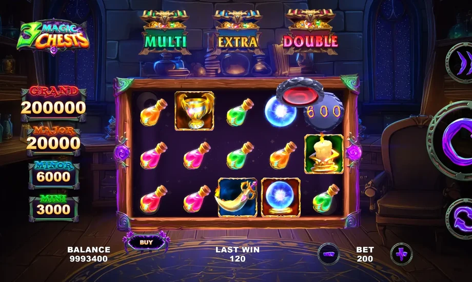 Captura del juego 3 Magic Chests, tragamonedas de Zillion disponible en 1win