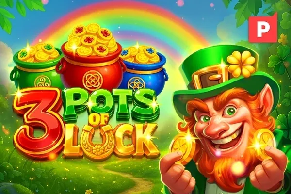 Banner de 3 Pots of Luck, tragamonedas de Platipus disponible en 1win