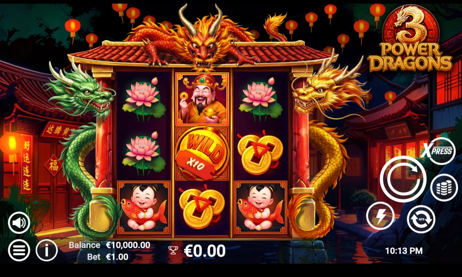 Captura del juego 3 Power Dragons, tragamonedas de AvatarUX disponible en 1win