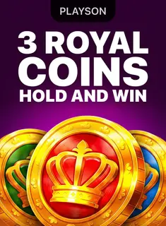 3 Royal Coins: Hold and Win, tragamonedas de Playson en 1win