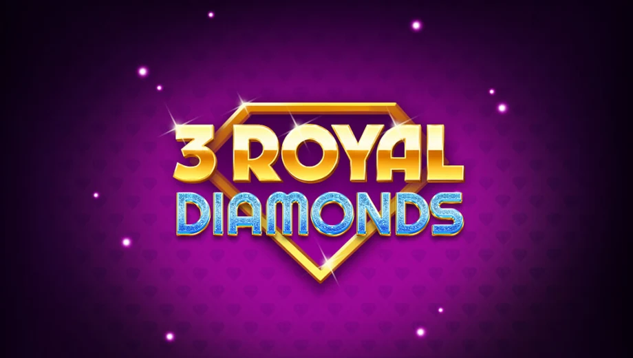 Banner de 3 Royal Diamonds, tragamonedas de GameBeat disponible en 1win