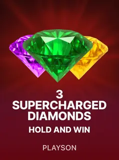3 Supercharged Diamonds: Hold and Win, tragamonedas de Playson en 1win