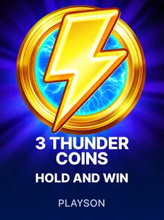 3 Thunder Coins: Hold and Win, tragamonedas de Playson en 1win