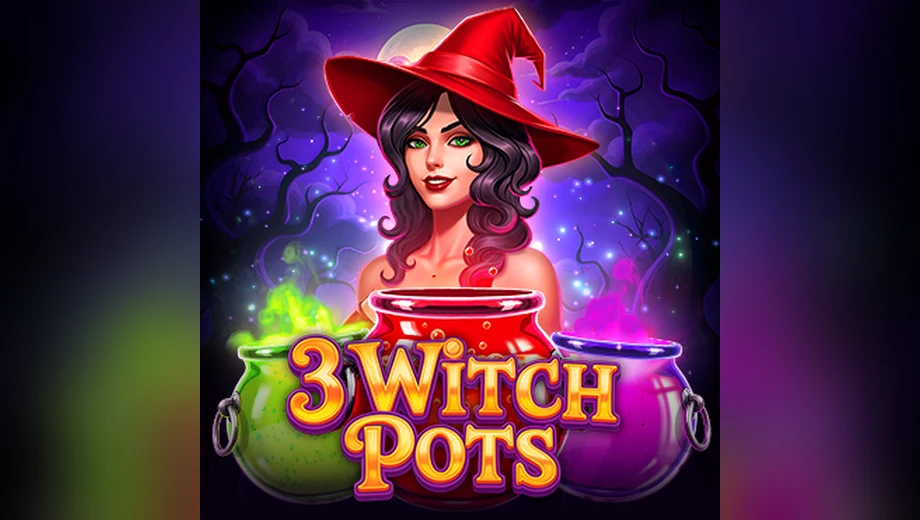 Banner de 3 Witch Pots, tragamonedas de Endorphina disponible en 1win