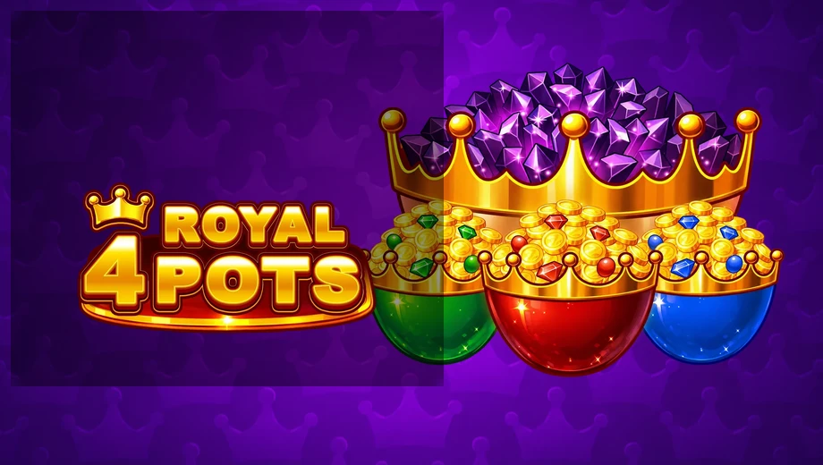 Banner de 4 Royal Pots, tragamonedas de Onlyplay disponible en 1win