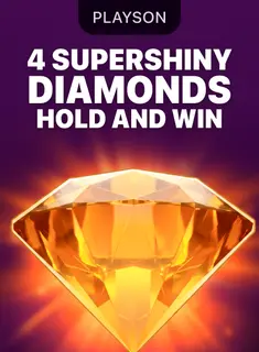 4 Supershiny Diamonds: Hold and Win, tragamonedas de Playson en 1win