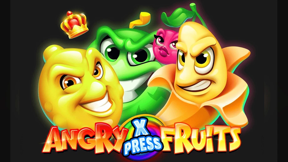 Banner de Angry Fruits Xpress, tragamonedas de PopiPlay disponible en 1win