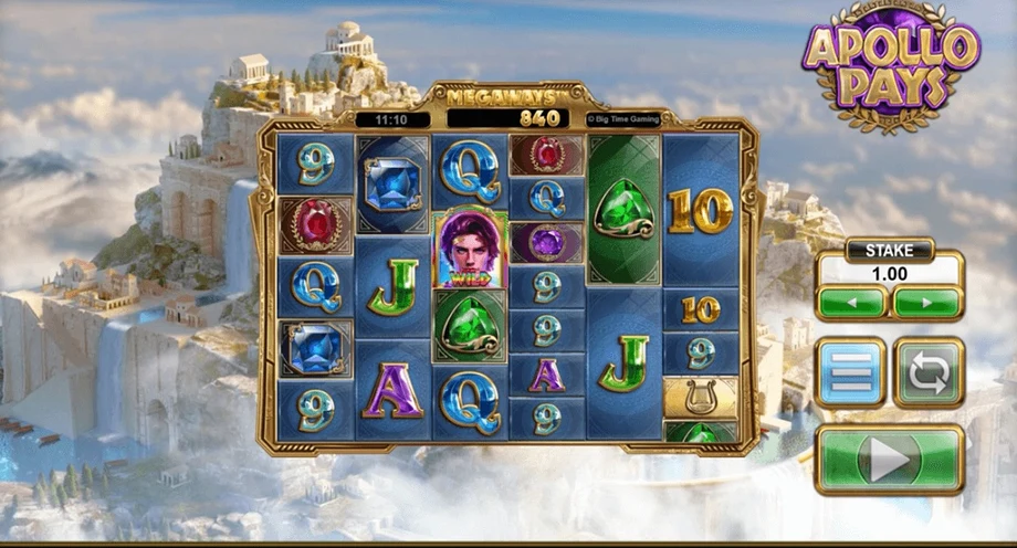 Captura del juego Apollo Pays, tragamonedas de Big Time Gaming disponible en 1win