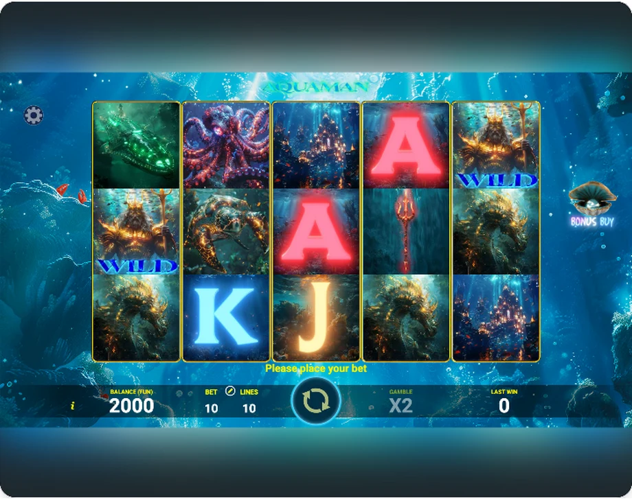 Captura del juego AQUAMAN, tragamonedas de AGT disponible en 1win