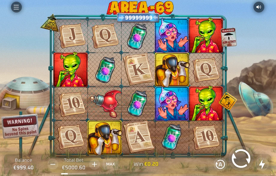 Captura del juego Area 69, tragamonedas de PopiPlay disponible en 1win
