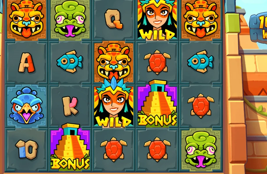 Captura del juego Aztec Multipliers, tragamonedas de GameBeat disponible en 1win
