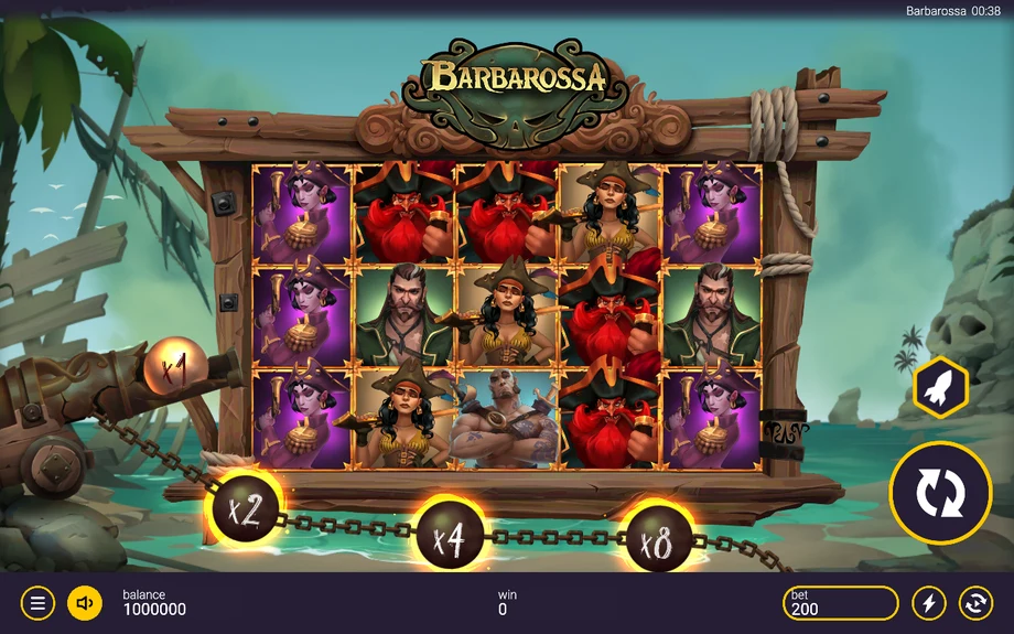 Captura del juego Barbarossa, tragamonedas de Peter & Sons disponible en 1win