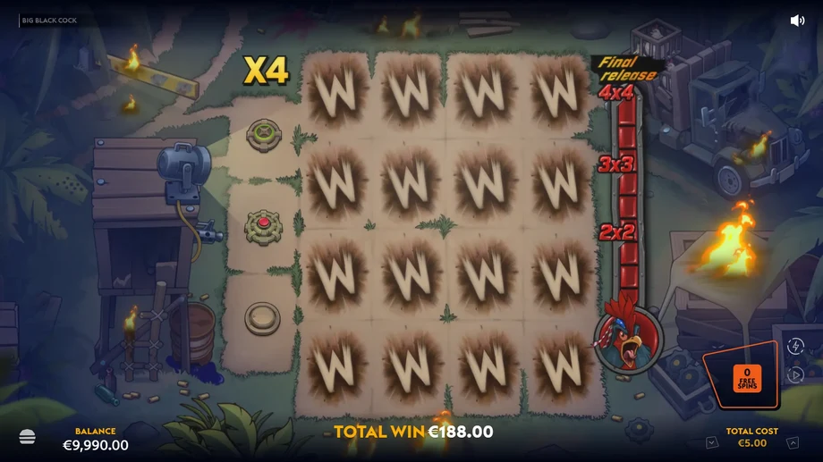 Captura del juego Big Black Cock, tragamonedas de Wicked Games disponible en 1win