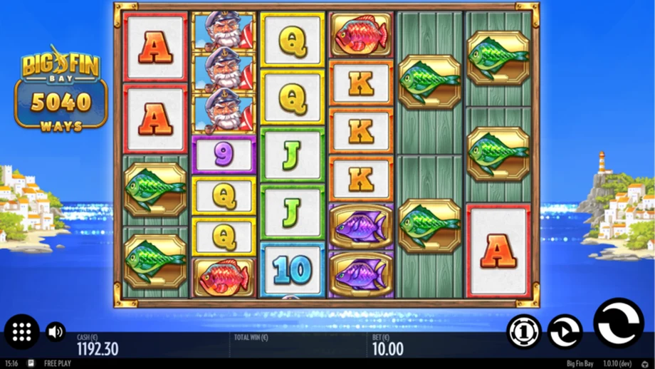 Captura del juego Big Fin Bay, tragamonedas de Thunderkick disponible en 1win