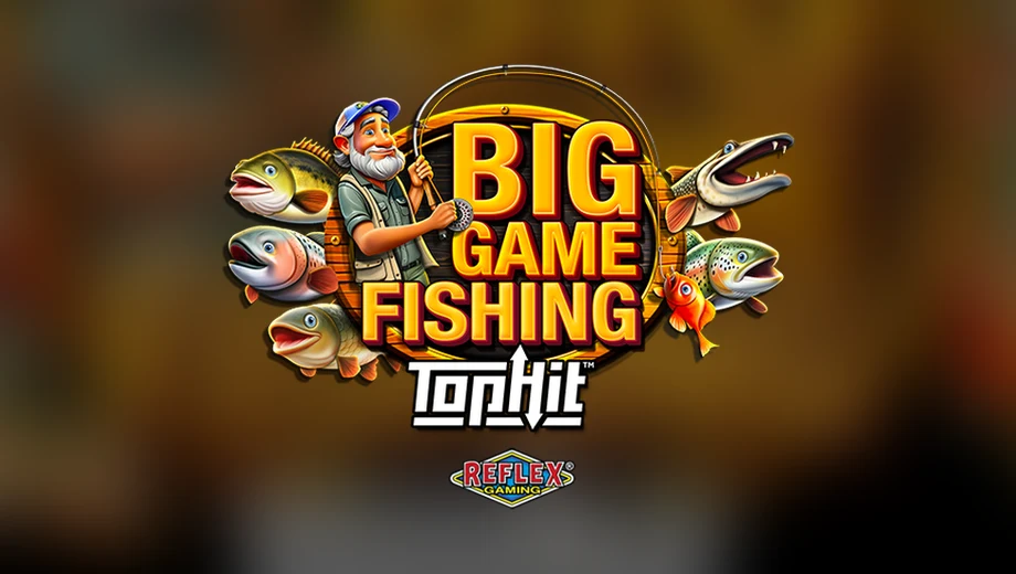 Banner de Big Game Fishing TopHit, tragamonedas de Yggdrasil disponible en 1win