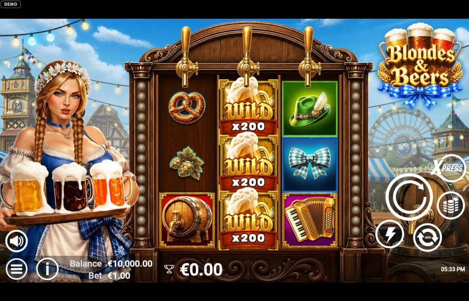 Captura del juego Blondes & Beers, tragamonedas de AvatarUX disponible en 1win