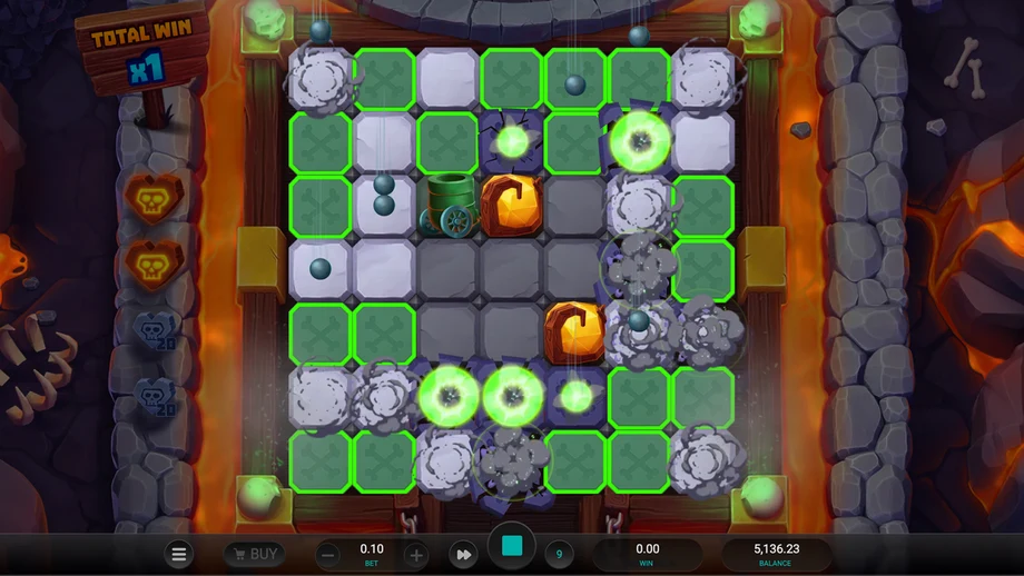 Captura del juego Bone Raiders, tragamonedas de Relax disponible en 1win
