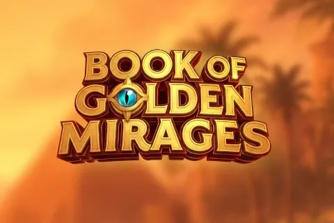 Banner de Book of Golden Mirages, tragamonedas de DynabitGaming disponible en 1win