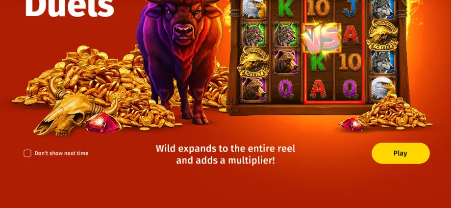 Captura del juego Buffalo duels, tragamonedas de Poggiplay disponible en 1win