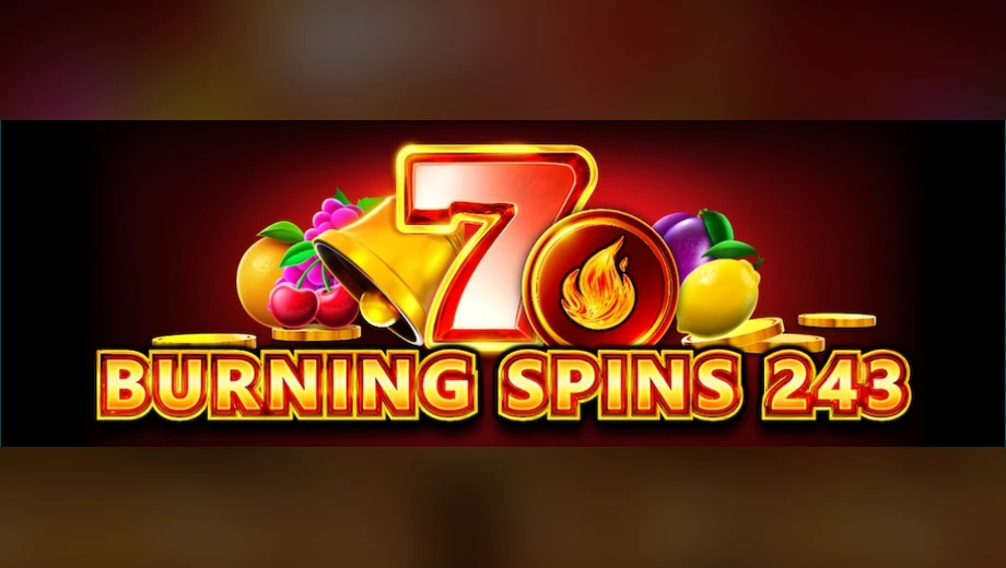 Banner de Burning Spins 243, tragamonedas de 1spin4win disponible en 1win