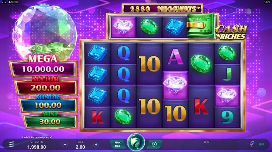 Captura del juego Cash 'N Riches MEGAWAYS, tragamonedas de Games Global disponible en 1win