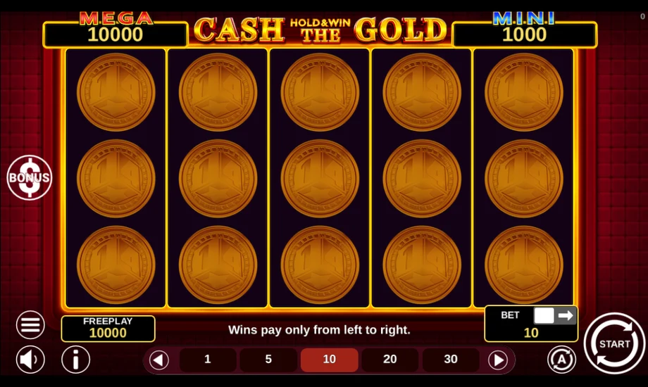 Captura del juego Cash The Gold Hold And Win, tragamonedas de 1spin4win disponible en 1win