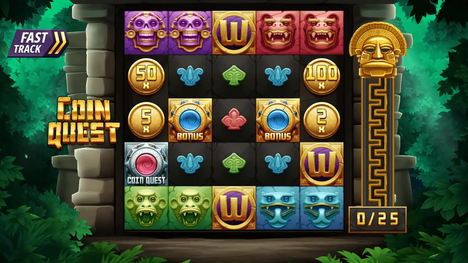 Captura del juego Coin Quest, tragamonedas de Slotmill disponible en 1win