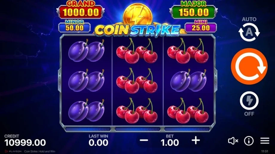 Captura del juego Coin Strike: Hold and Win, tragamonedas de Playson disponible en 1win