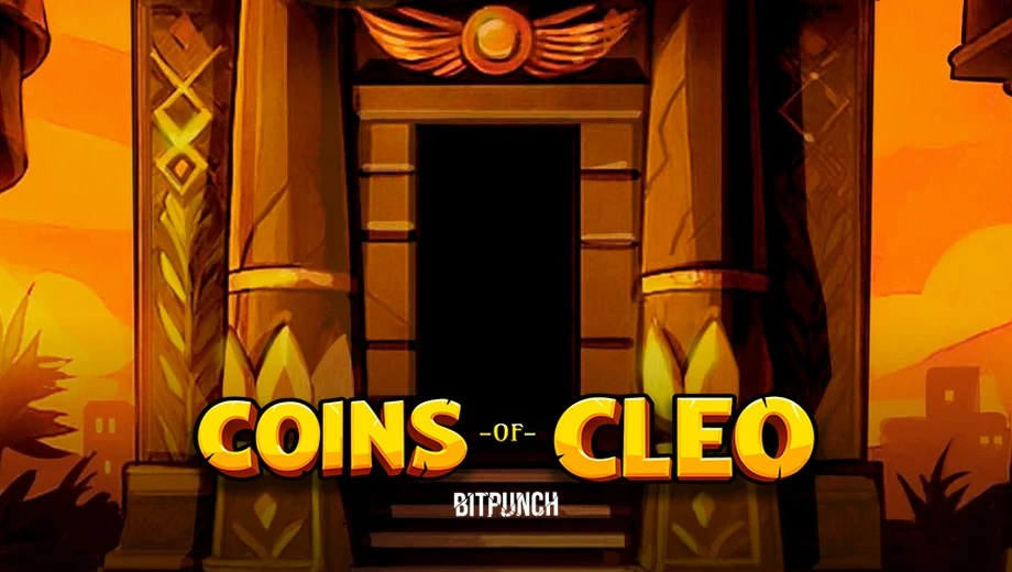 Banner de Coins of Cleo, tragamonedas de Yggdrasil disponible en 1win
