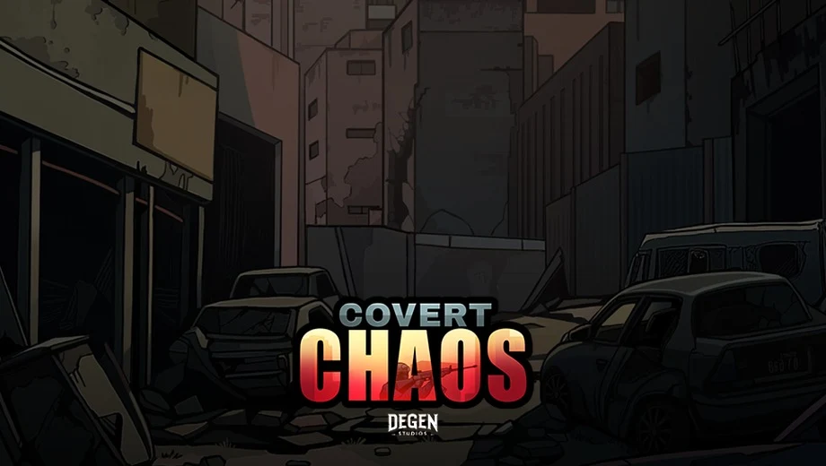 Banner de Covert Chaos, tragamonedas de Yggdrasil disponible en 1win