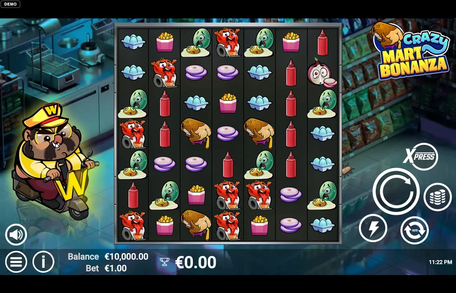 Captura del juego Crazy Mart Bonanza, tragamonedas de AvatarUX disponible en 1win